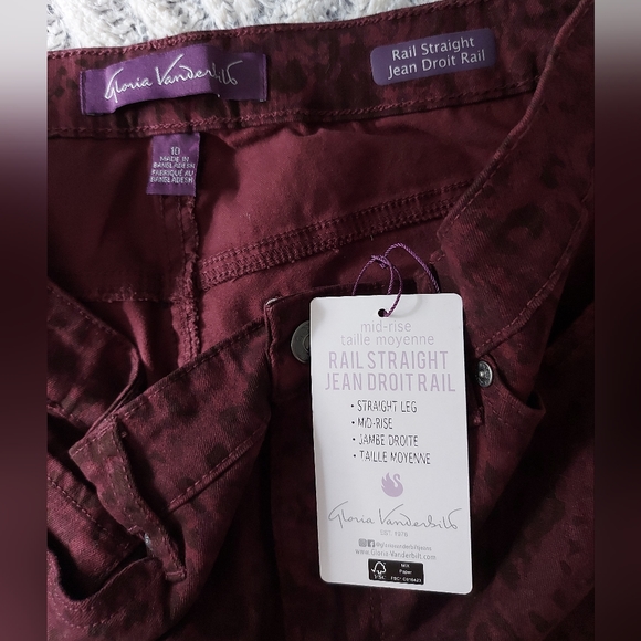 Gloria Vanderbilt midrise Jean Camo size 10 - Picture 3 of 6